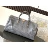 Goyard Croisiere 50 Duffle Bag Travel Gym Carry On Luggage Shoulder Strap Grey 271