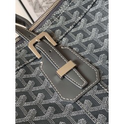 Goyard Croisiere 50 Duffle Bag Travel Gym Carry On Luggage Shoulder Strap Grey 271