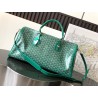 Goyard Croisiere 50 Duffle Bag Travel Gym Carry On Luggage Shoulder Strap Green 655