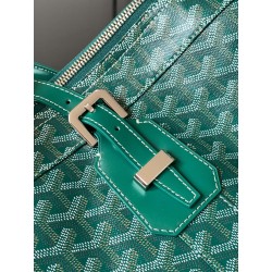 Goyard Croisiere 50 Duffle Bag Travel Gym Carry On Luggage Shoulder Strap Green 655