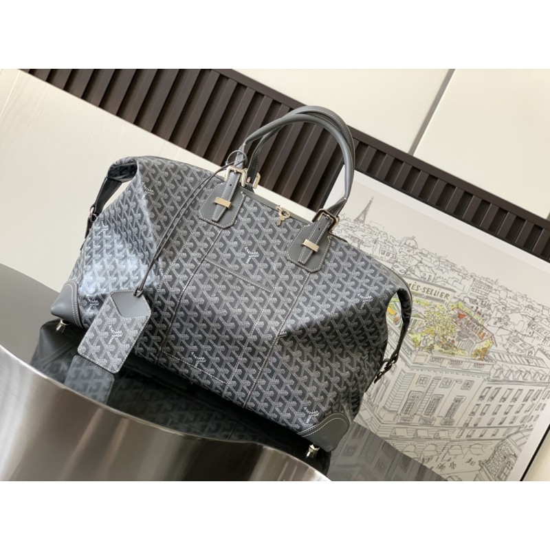 Goyard Bowling 55 Travel Bags Grey 045