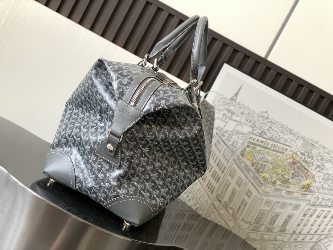 Goyard Bowling 55 Travel Bags Grey 045