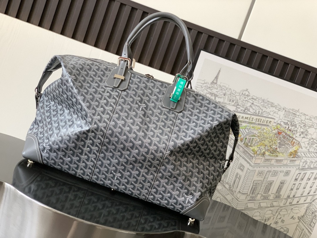 Goyard Bowling 55 Travel Bags Grey 045