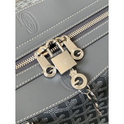 Goyard Bowling 55 Travel Bags Grey 045