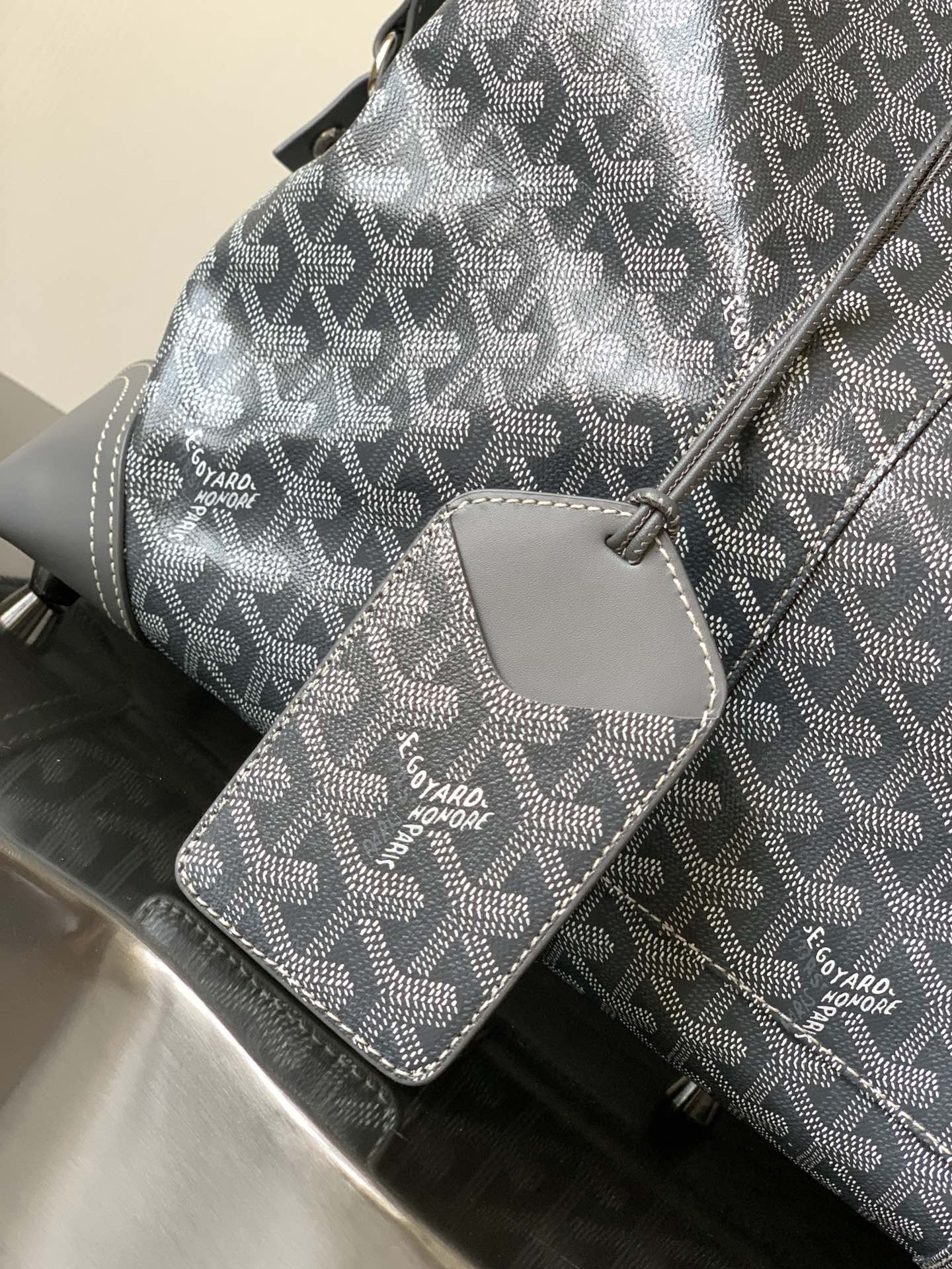 Goyard Bowling 55 Travel Bags Grey 045