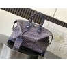 Goyard Bowling 55 Travel Bags Navy Blue 583