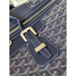 Goyard Bowling 55 Travel Bags Navy Blue 583