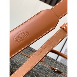 Goyard Ambassade PM Document Case Black Tan 083