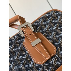 Goyard Ambassade PM Document Case Black Tan 083