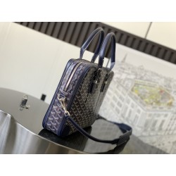 Goyard Ambassade PM Document Case Navy Blue 679