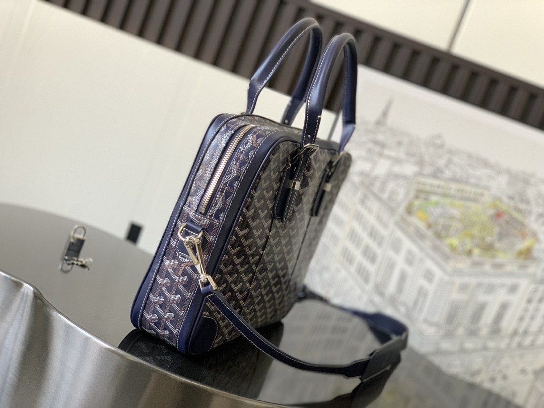 Goyard Ambassade PM Document Case Navy Blue 679