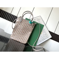 [170th Anniversary Limited Edition] Goyard Poitiers Claire-Voie Bag Grey Pink 651