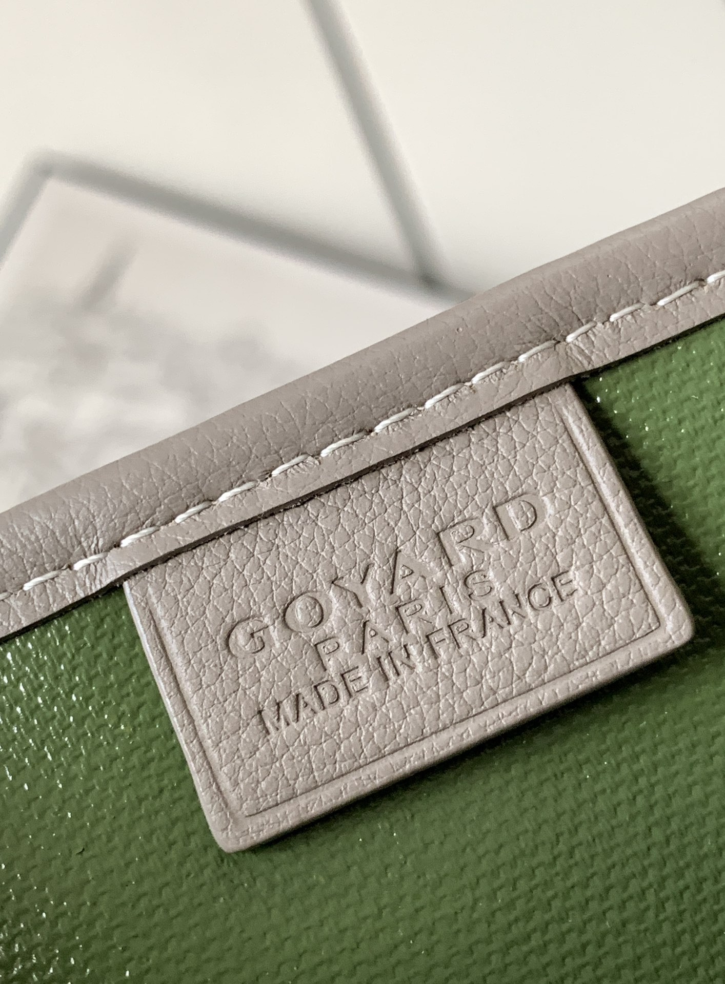 [170th Anniversary Limited Edition] Goyard Poitiers Claire-Voie Bag Grey Green 005