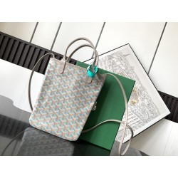 [170th Anniversary Limited Edition] Goyard Poitiers Claire-Voie Bag Grey Blue 577