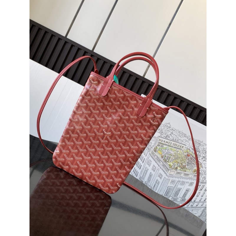 Goyard Poitiers Claire-Voie Bag Red 062