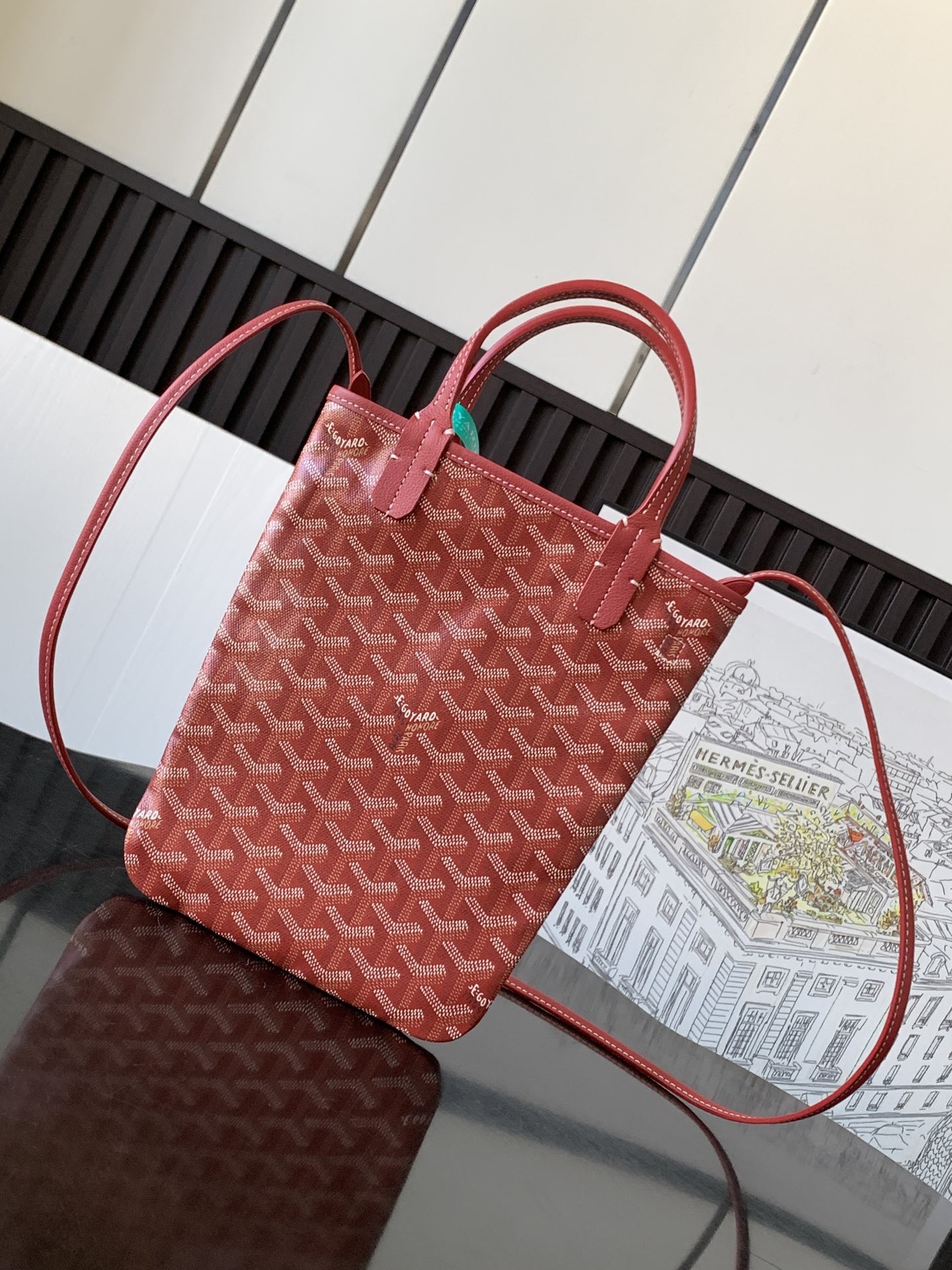 Goyard Poitiers Claire-Voie Bag Red 062