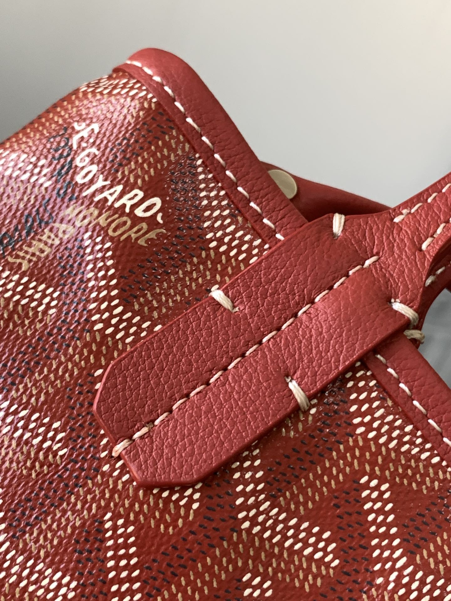 Goyard Poitiers Claire-Voie Bag Red 062