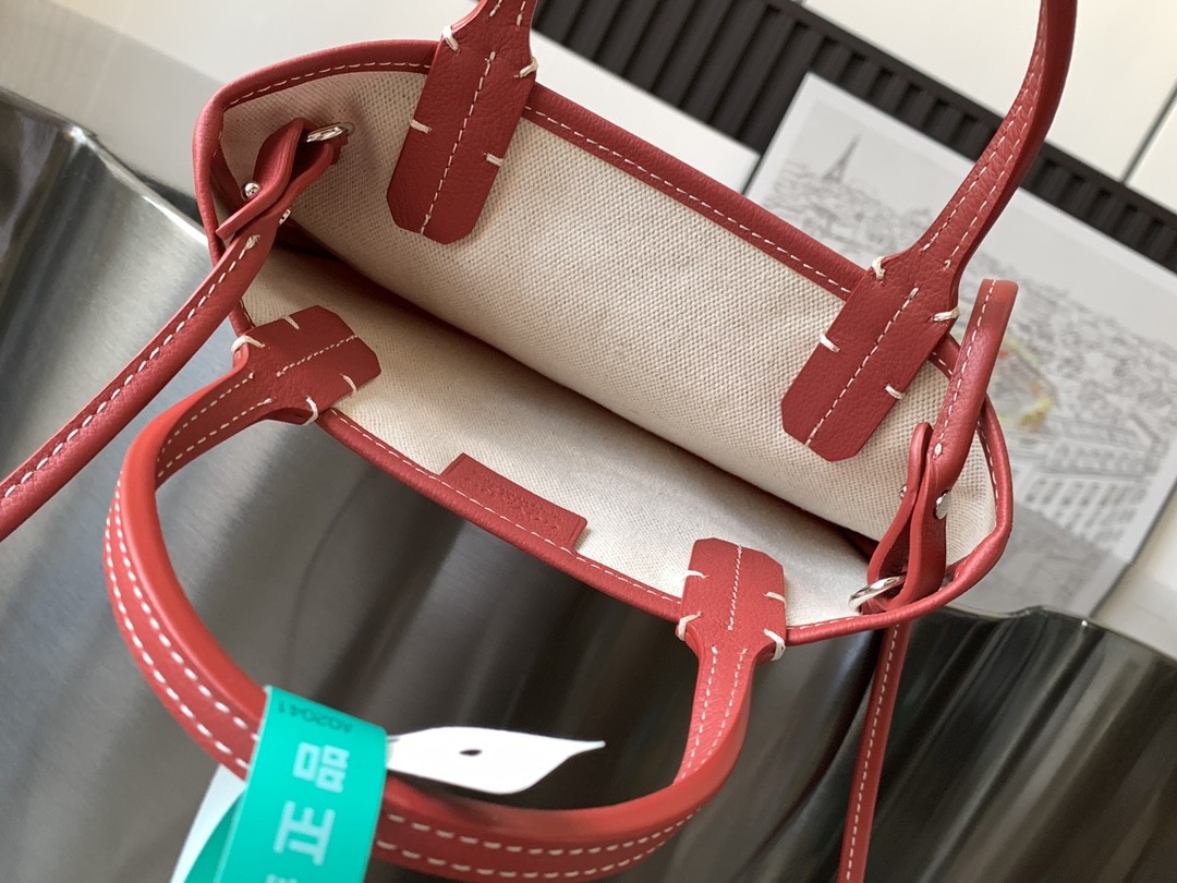 Goyard Poitiers Claire-Voie Bag Red 062