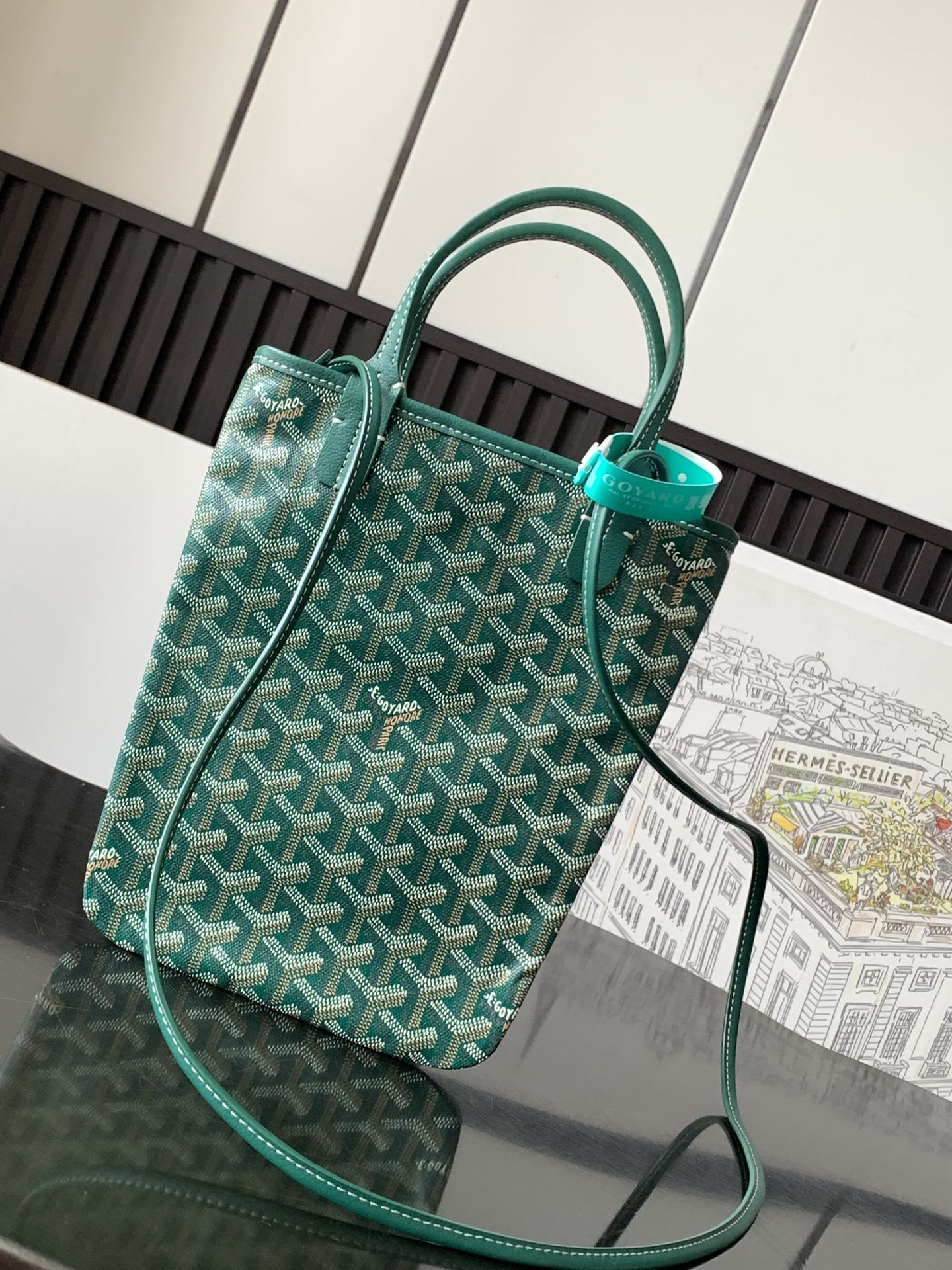 Goyard Poitiers Claire-Voie Bag Green 874