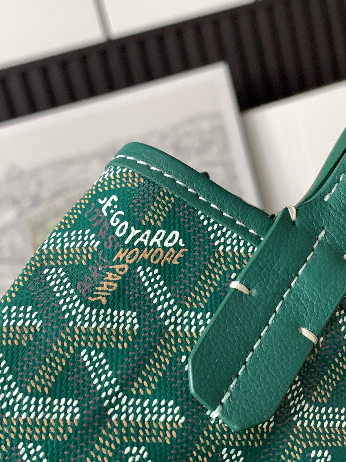 Goyard Poitiers Claire-Voie Bag Green 874