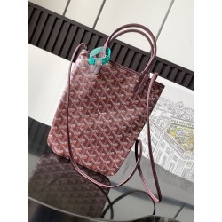 Goyard Poitiers Claire-Voie Bag Burgundy 454