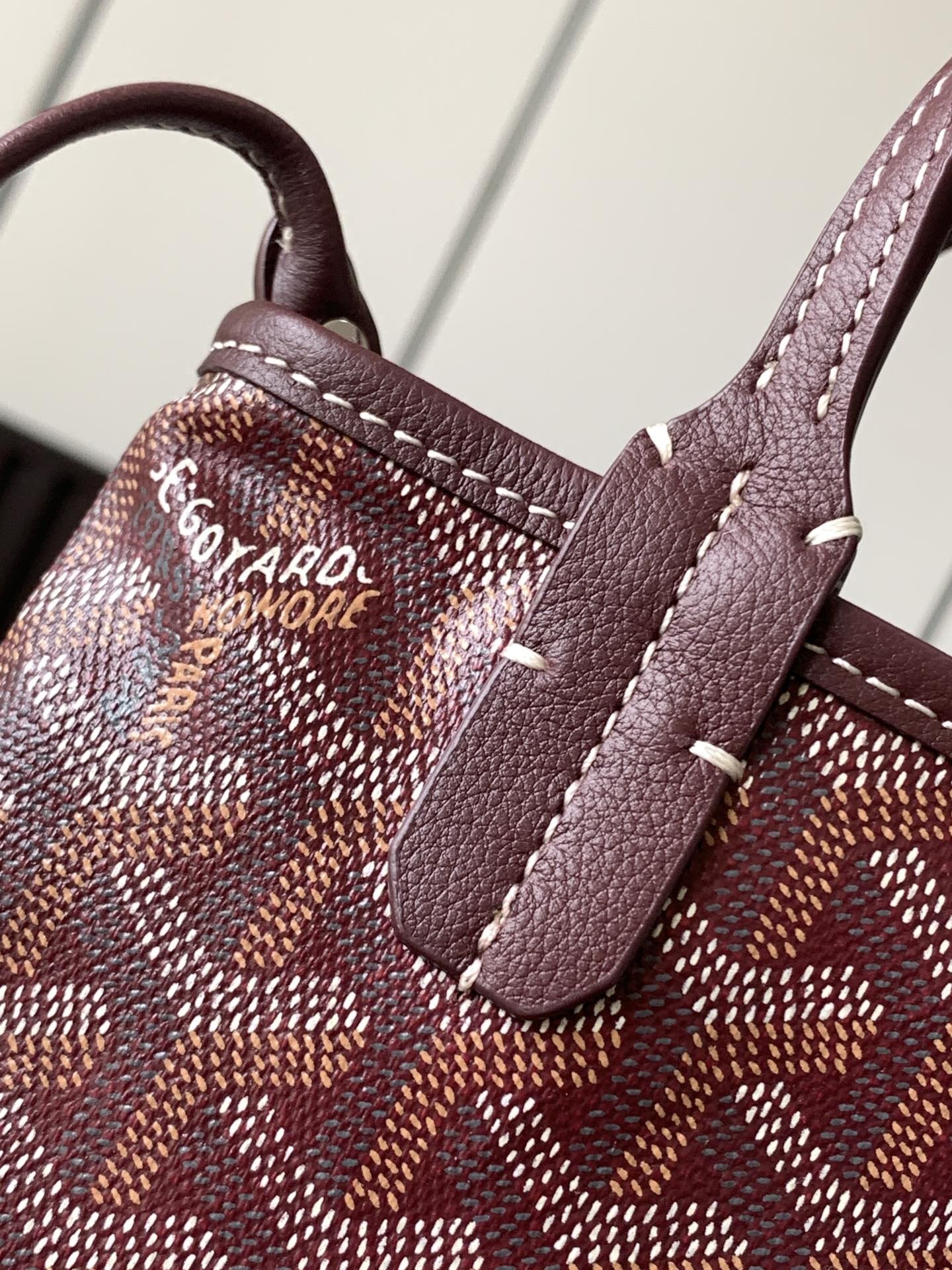 Goyard Poitiers Claire-Voie Bag Burgundy 454