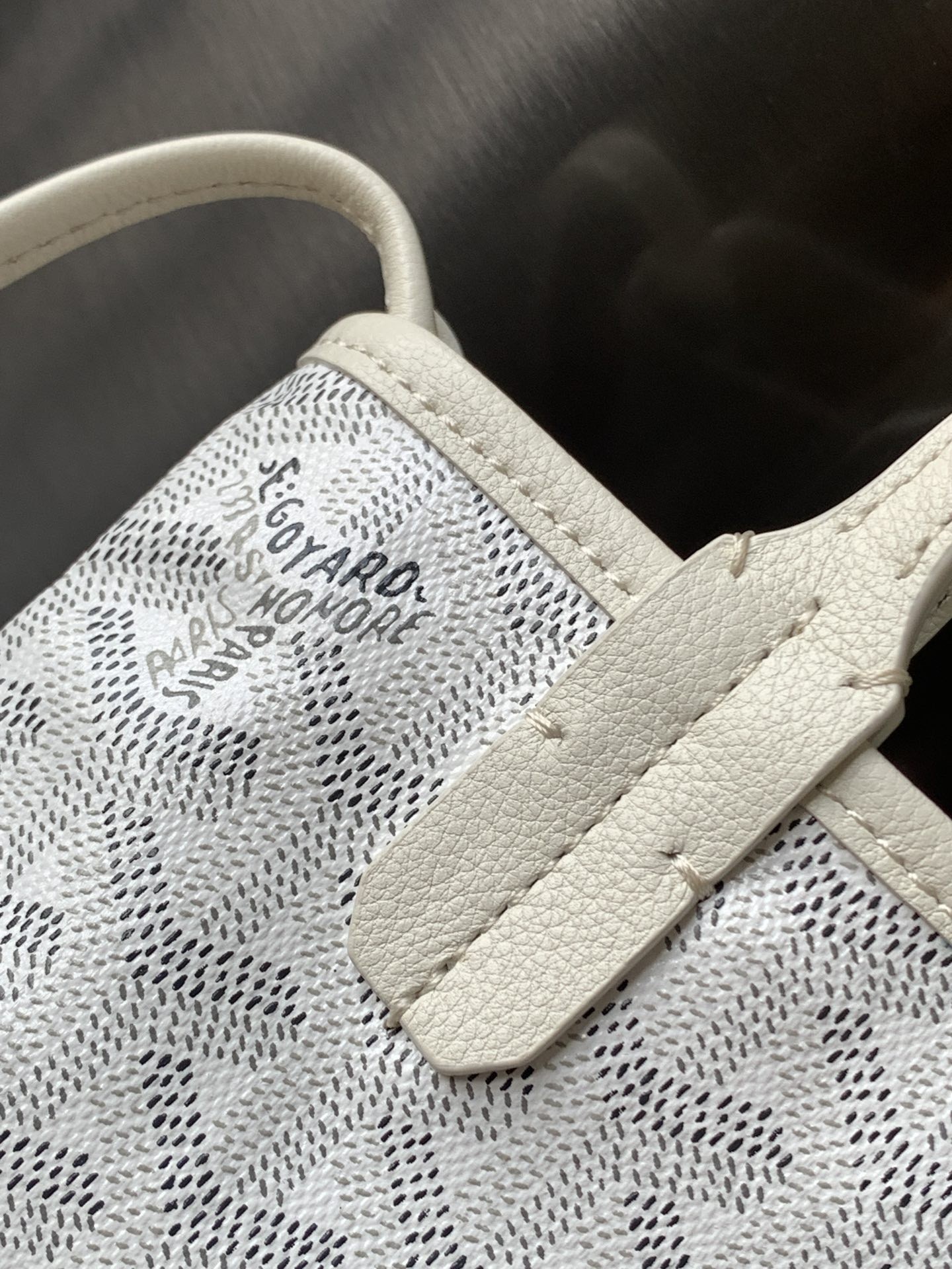 Goyard Poitiers Claire-Voie Bag White 550