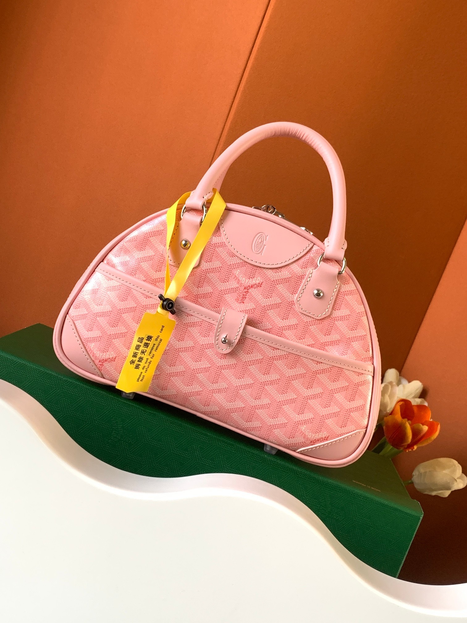 Goyard Bowling Mini Bags Pink 966