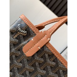 Goyard Poitiers Claire-Voie Bag Black Tan 035