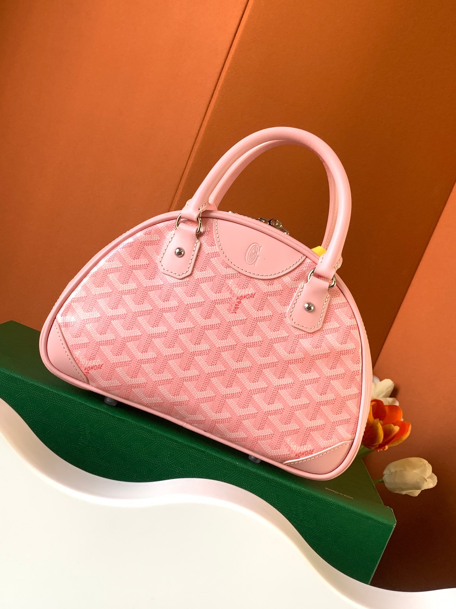 Goyard Bowling Mini Bags Pink 966