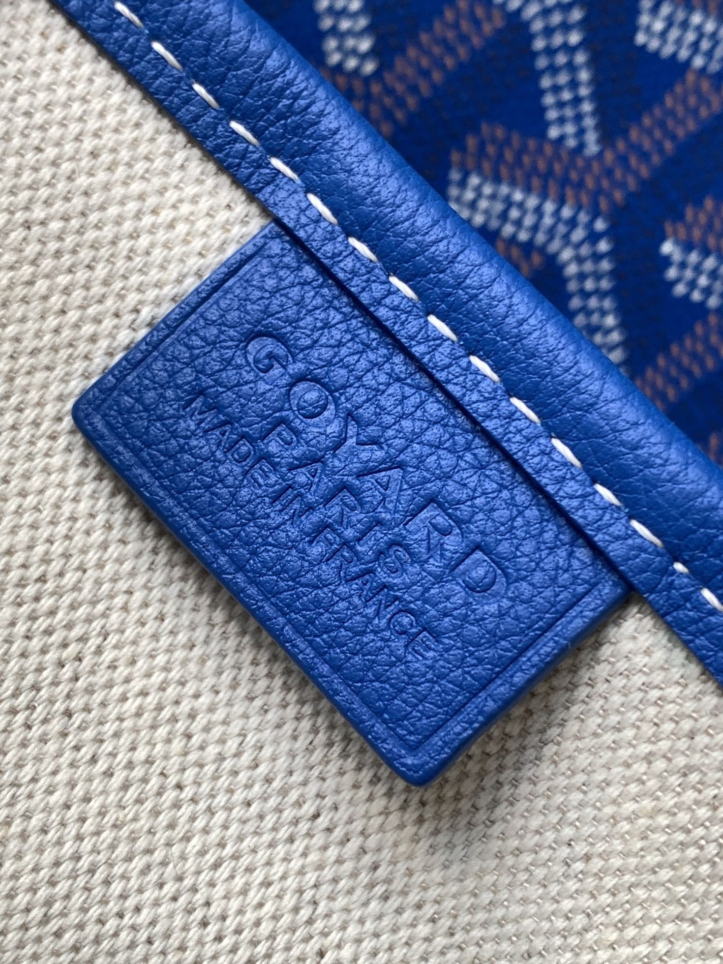 Goyard Poitiers Claire-Voie Bag Blue 504