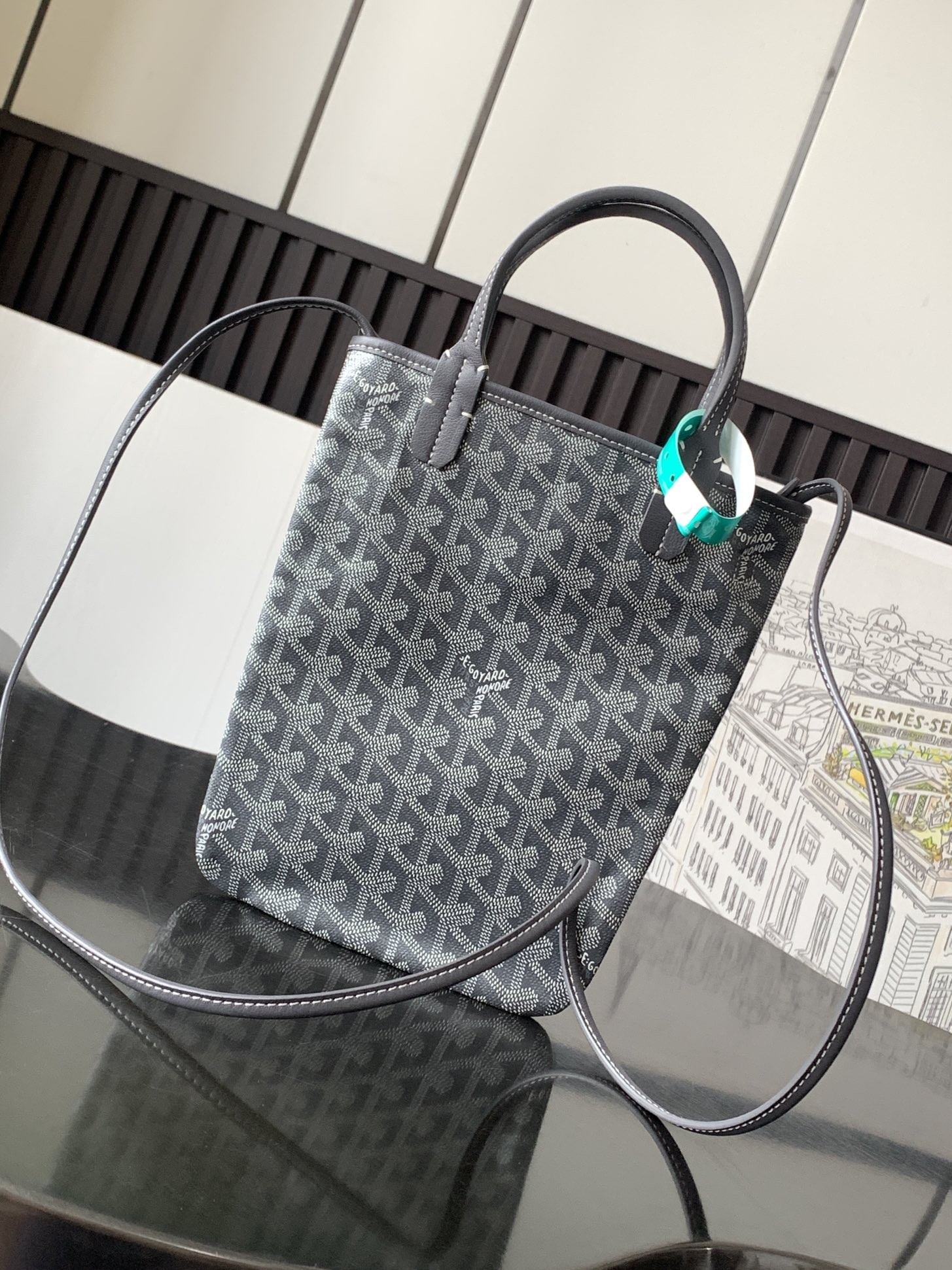 Goyard Poitiers Claire-Voie Bag Grey 012