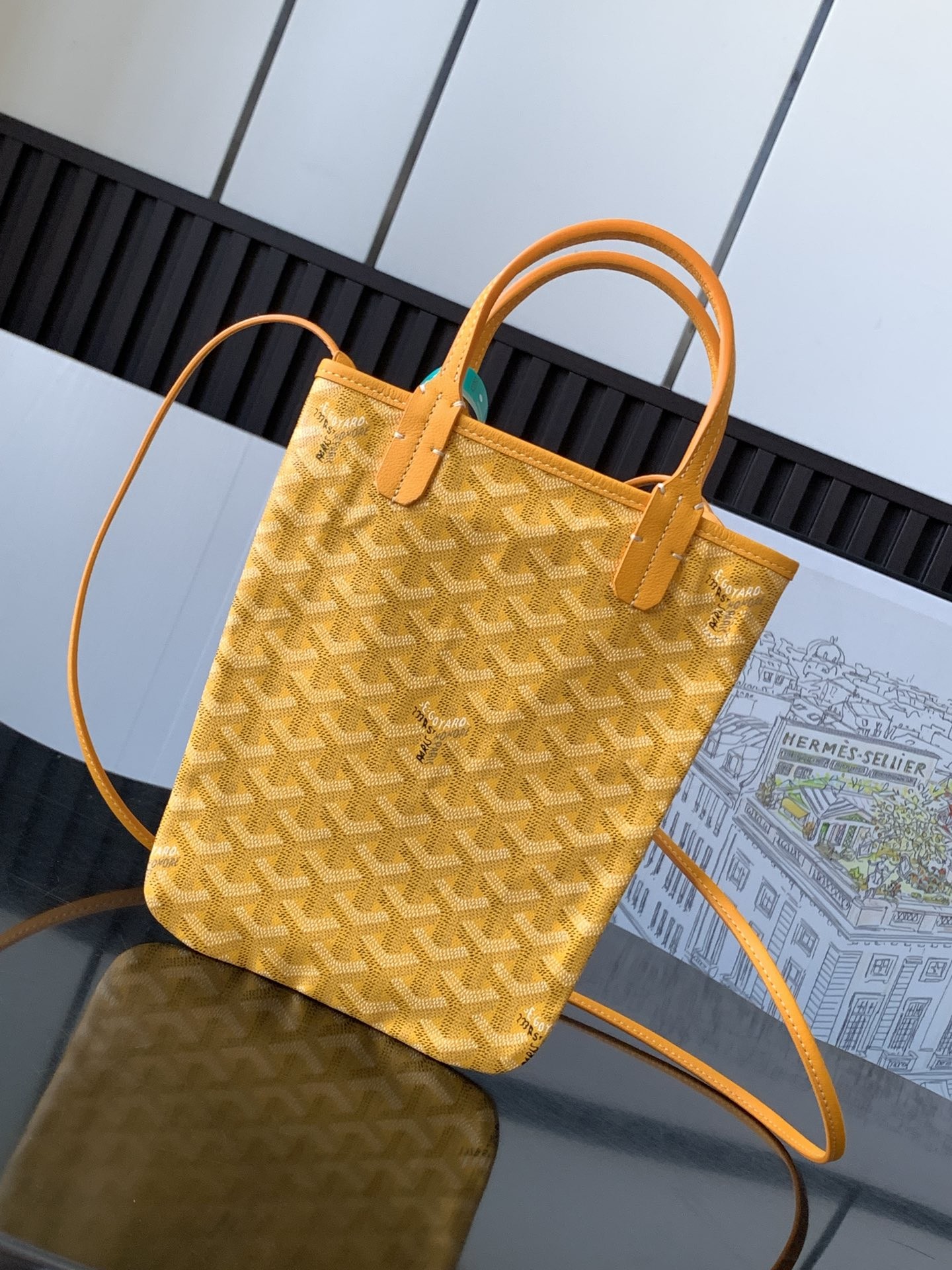 Goyard Poitiers Claire-Voie Bag Yellow 999