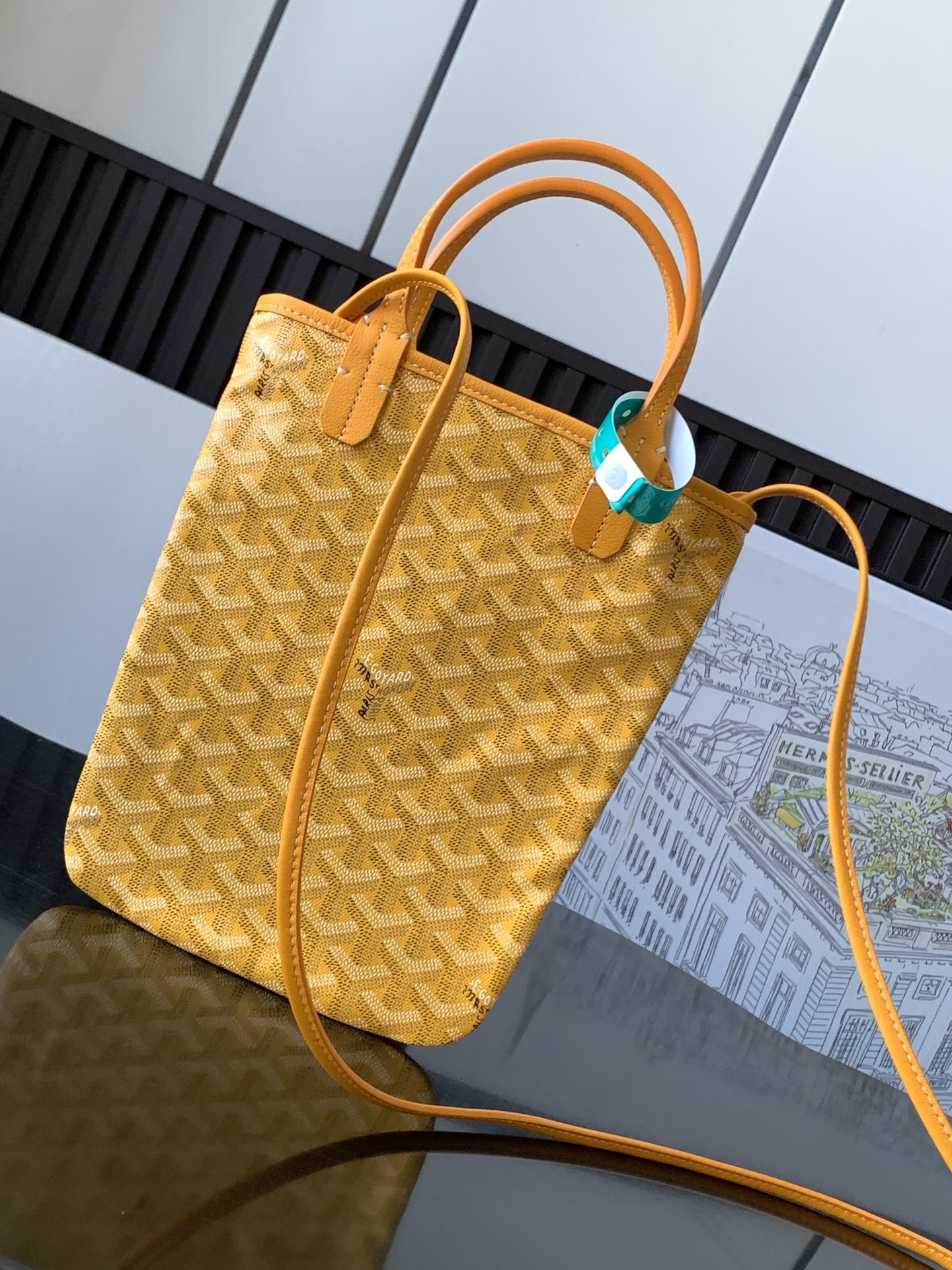 Goyard Poitiers Claire-Voie Bag Yellow 999