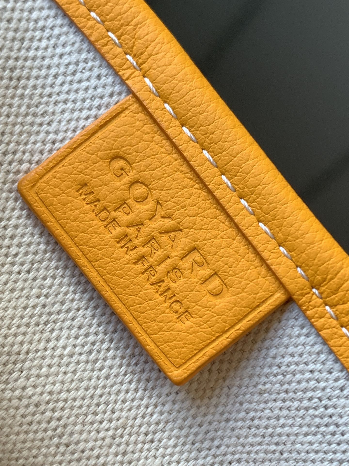 Goyard Poitiers Claire-Voie Bag Yellow 999