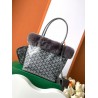 Goyardine Rabbit Rex Fur Reversible Mini Anjou Grey