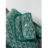 Goyardine Rabbit Rex Fur Reversible Mini Anjou Green