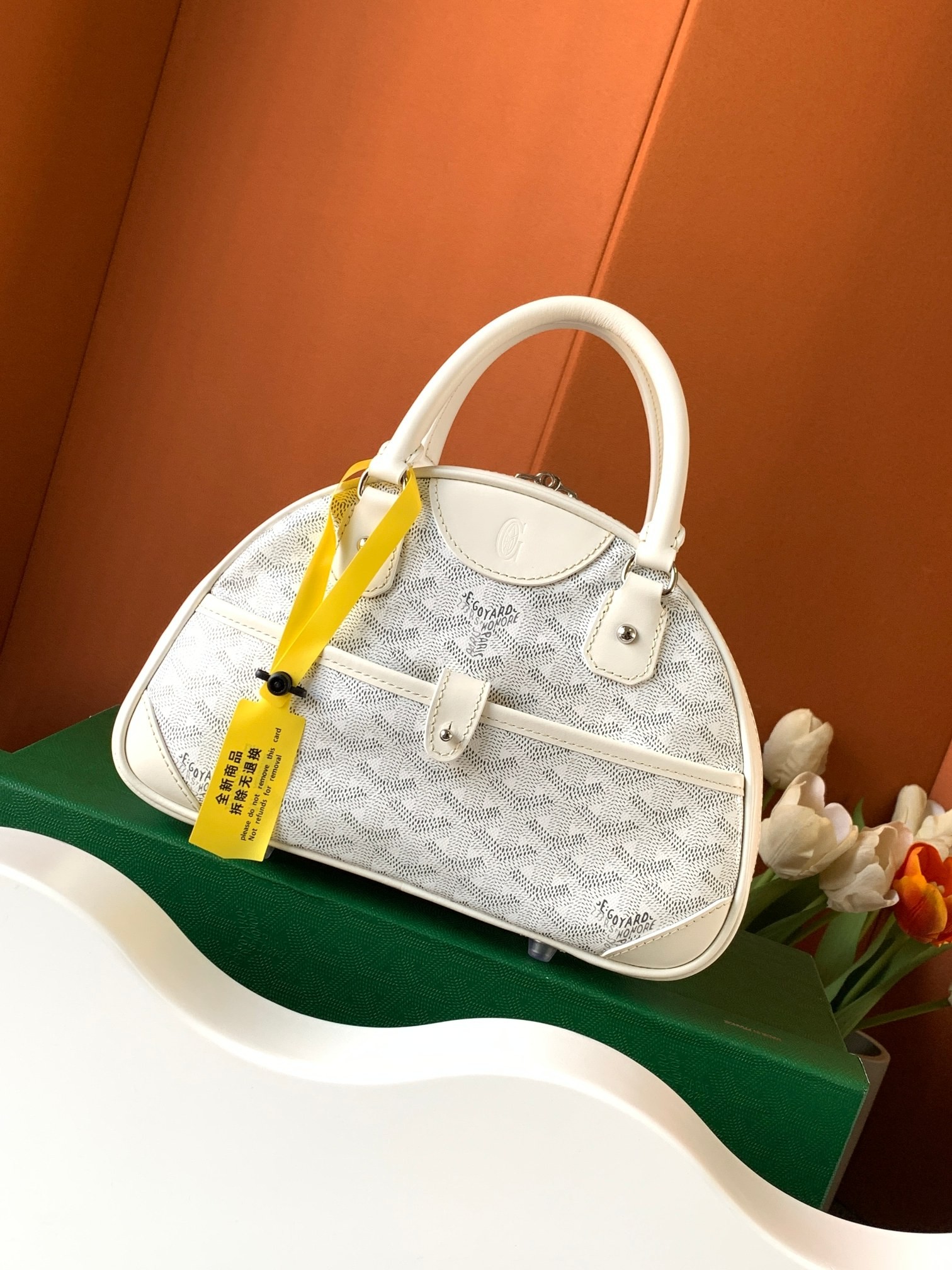 Goyard Bowling Mini Bags White 555