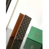 Goyard Grenelle Passport Holder  Black Tan