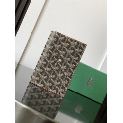 Goyard Grenelle Passport Holder  Black Tan