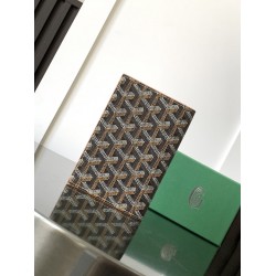 Goyard Grenelle Passport Holder  Black Tan