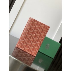 Goyard Grenelle Passport Holder Red