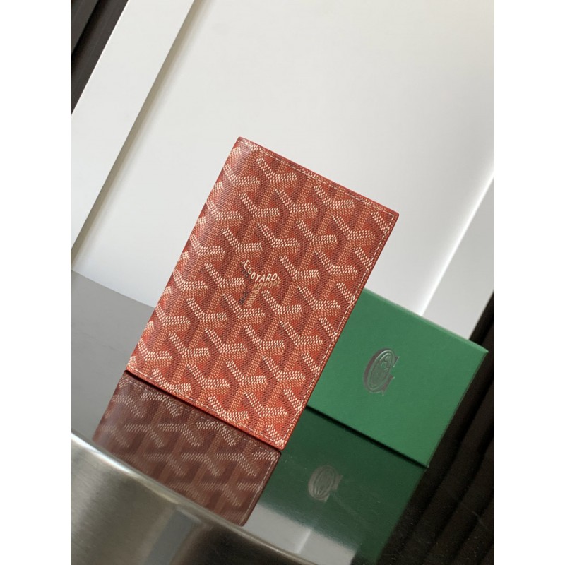 Goyard Grenelle Passport Holder Red