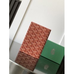 Goyard Grenelle Passport Holder Red