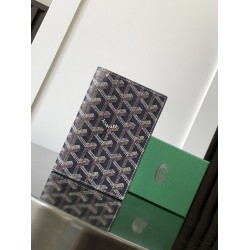 Goyard Grenelle Passport Holder Dark Blue