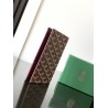 Goyard Grenelle Passport Holder Burgundy