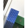 Goyard Grenelle Passport Holder Blue