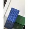 Goyard Grenelle Passport Holder Blue