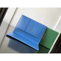 Goyard Grenelle Passport Holder Blue