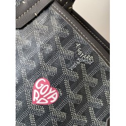 Goyard Mini Anjou Grey Bag Tote limited Pink Heart